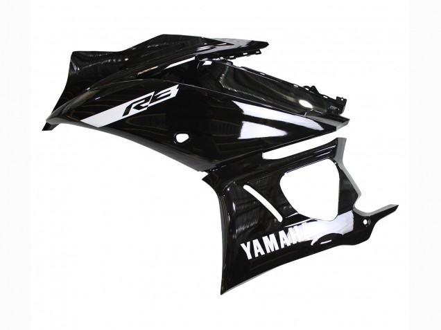 Carénages Moto Yamaha YZF R3/R25 2019-2021 - Noir Brillant Blanc