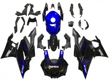 Achetez Carénages Moto Yamaha YZF R3/R25 2019-2021 - Bleu Noir Fibre de Carbone ENEOS Yamalube