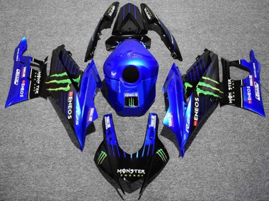 Achetez Carénages Moto Yamaha YZF R3/R25 2022-2024 - Bleu Vert Noir Monstre ENEOS Yamalube