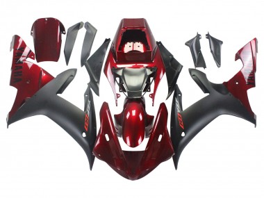 Achetez Kits Carénage Moto Yamaha YZF 1000 R1 2002-2003 - Rouge Noir Mat