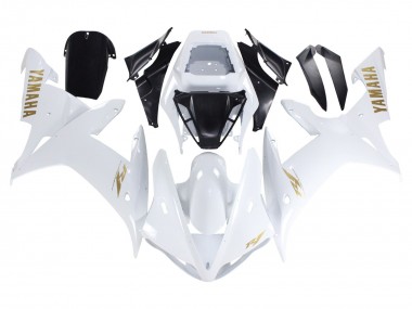 Achetez Carénages Moto Yamaha YZF 1000 R1 2002-2003 - Blanc Or Décalque