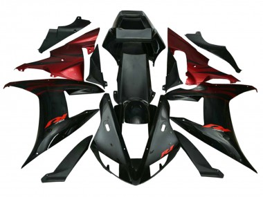 Achetez Carénages Moto Yamaha YZF 1000 R1 2002-2003 - Rouge Noir Flamme