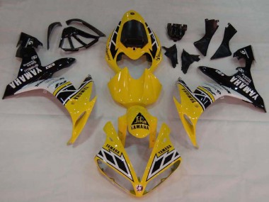 Achetez Carénages Moto Yamaha YZF 1000 R1 2004-2006 - Jaune Blanc Noir Brillant
