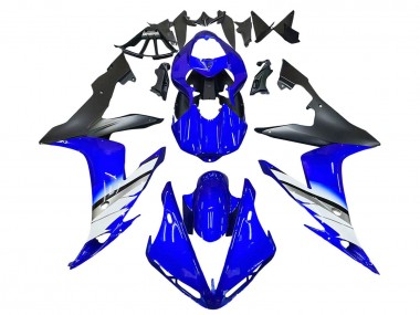 Achetez Carénages Moto Yamaha YZF 1000 R1 2004-2006 - Bleu Blanc Noir Mat