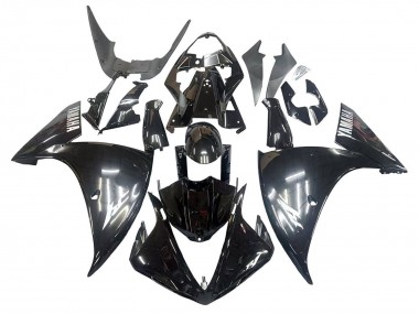 Achetez Carénages Moto Yamaha YZF 1000 R1 2009-2011 - Noir Brillant Blanc Décalque