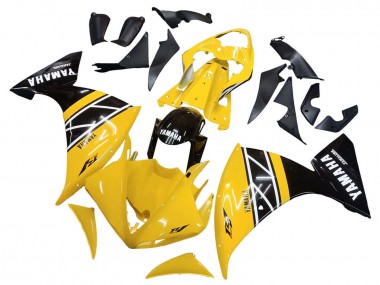 Achetez Kits Carénage Moto Yamaha YZF 1000 R1 2009-2011 - Jaune Blanc Noir Bande