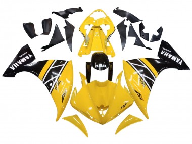 Achetez Kits Carénage Moto Yamaha YZF 1000 R1 2009-2011 - Jaune Blanc Noir Bande