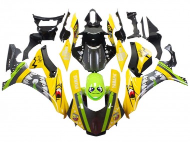 Achetez Carénages Moto Yamaha YZF 1000 R1 2015-2019 - Jaune Vert Requin
