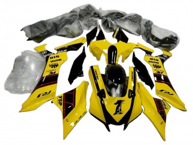 Achetez Carénages Moto Yamaha YZF 1000 R1 2020-2025 - Jaune Noir Brillant YSP Motul