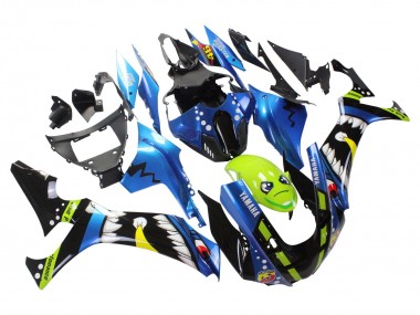 Achetez Carénages Moto Yamaha YZF 1000 R1 2020-2025 - Bleu Vert Noir Requin