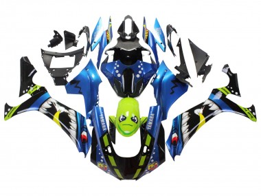 Achetez Carénages Moto Yamaha YZF 1000 R1 2020-2025 - Bleu Vert Noir Requin