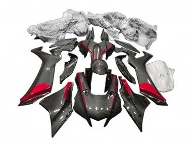 Achetez Carénages Moto Yamaha YZF 1000 R1 2020-2025 - Noir Fibre de Carbone Rouge