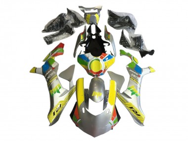 Achetez Carénages Moto Yamaha YZF 1000 R1 2020-2025 - Argent Jaune Rouge Bleu Ohlins