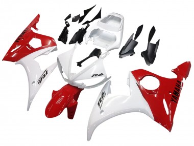Achetez Carénages Moto Yamaha YZF R6 2003-2004 - Blanc Rouge