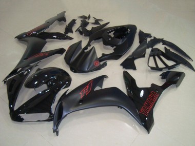 Achetez Carénages Moto Yamaha YZF R1 2004-2006 - Noir Brillant Noir Mat Rouge