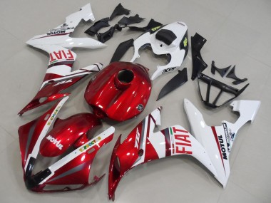 Achetez Carénages Moto Yamaha YZF R1 2004-2006 - Blanc Rouge Fiat Motul