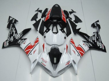 Achetez Carénages Moto Yamaha YZF R1 2004-2006 - Blanc Rouge Noir Castrol