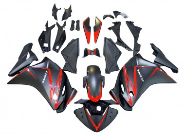 Achetez Carénages Moto Honda CBR250RR 2011-2015 - Noir Mat Rouge Bande