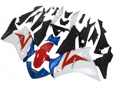 Achetez Carénages Moto Honda CBR250RR 2011-2015 - Blanc Rouge Bleu Clair