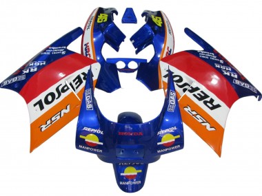 Achetez Carénages Moto Honda NSR250R 1988-1989 - Orange Blanc Rouge Bleu Repsol