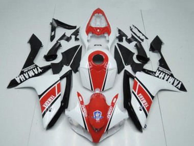 Achetez Carénages Moto Yamaha YZF R1 2007-2008 - Blanc Rouge Noir Brillant