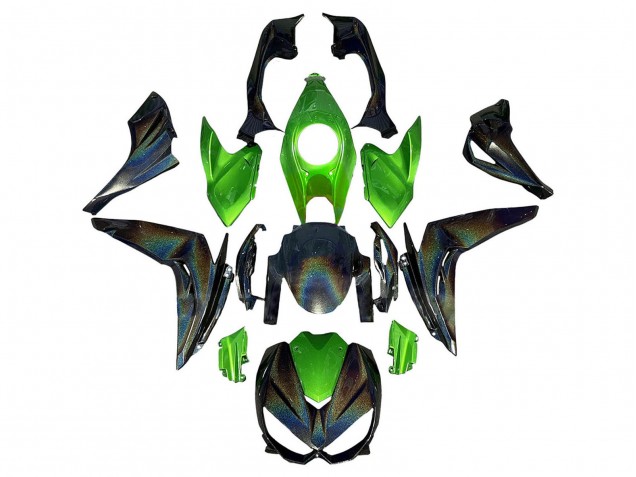 Carénages Moto Kawasaki Z1000 2014-2019 - Vert Arc-en-ciel