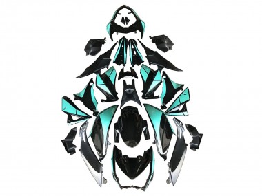 Achetez Carénages Moto Kawasaki Z1000 2014-2019 - Bleu Clair Noir Brillant Argent