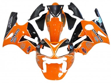 Achetez Carénages Moto Kawasaki ZX12R 2002-2006 - Orange Jaune Noir Elf Maxton