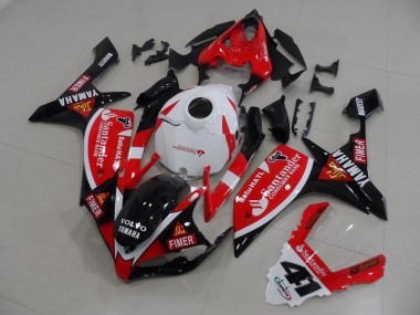 Achetez Carénages Moto Yamaha YZF R1 2007-2008 - Rouge Blanc Noir Volvo Fimer Santander