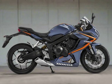 Achetez Carénages Moto Honda CBR650R 2019-2020 - Bleu Brillant Foncé Orange Noir