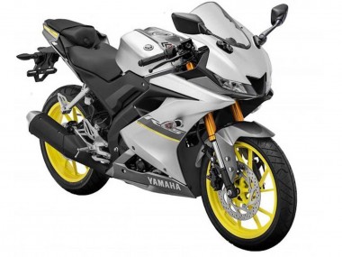Achetez Carénages Moto Yamaha YZF R15 2018-2024 - Argent Mat Jaune