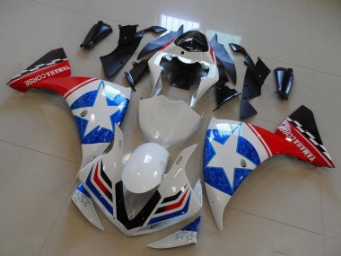 Achetez Carénages Moto Yamaha YZF R1 2009-2011 - Blanc Bleu Rouge Noir Ducati Étoile Style