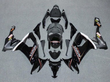 Achetez Carénages Moto Kawasaki ZX10R 2008-2010 - Noir Brillant Rouge Blanc Hayate