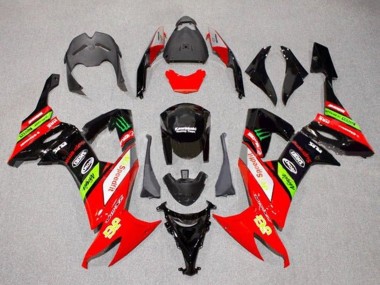 Achetez Carénages Moto Kawasaki ZX10R 2008-2010 - Rouge Vert Noir Jaune