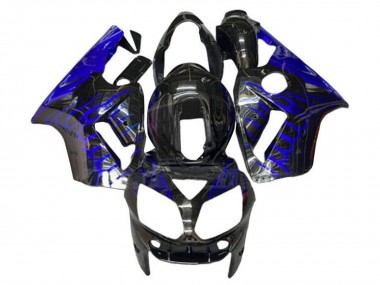 Achetez Carénages Moto Kawasaki ZX12R 2002-2006 - Noir Brillant Bleu Flamme