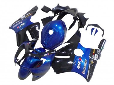 Achetez Carénages Moto Kawasaki ZX12R 2002-2006 - Bleu Noir Brillant Elf Bridgestone