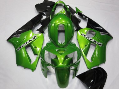 Achetez Carénages Moto Kawasaki ZX12R 2002-2006 - Vert Noir Brillant