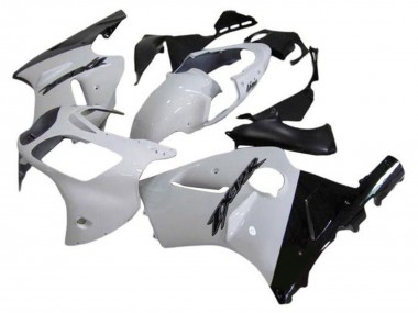Achetez Carénages Moto Kawasaki ZX12R 2002-2006 - Blanc Noir Brillant