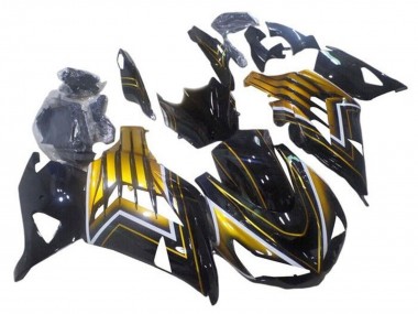 Achetez Carénages Moto Kawasaki ZX14R ZZR1400 2012-2024 - Noir Brillant Or Bande