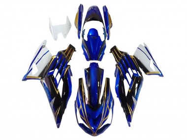 Achetez Carénages Moto Kawasaki ZX14R ZZR1400 2012-2024 - Blanc Or Bleu Noir Bande