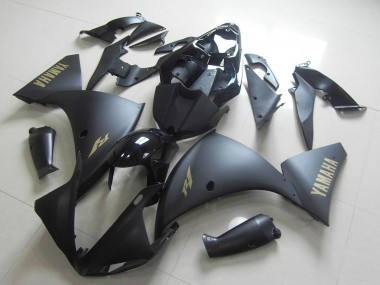 Achetez Carénage Moto Yamaha YZF R1 2012-2014 - Noir Brillant Noir Mat Or Décalque