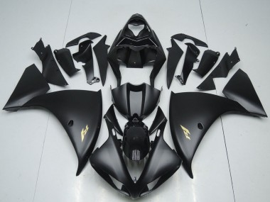 Achetez Carénages Moto Yamaha YZF R1 2012-2014 - Noir Brillant Noir Mat Or Décalque