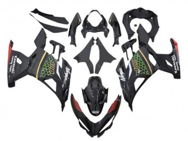 Achetez Carénages Moto Kawasaki Ninja 400 2018-2024 - Noir Vert Rouge Jaune Rayon de Miel