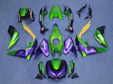 Achetez Carénages Moto Kawasaki Z1000 2014-2019 - Vert Jaune Violet Noir