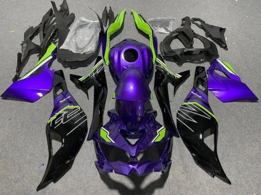 Achetez Carénages Moto Kawasaki ZX25R ZX-25R 2019-2025 - Violet Vert Noir Brillant