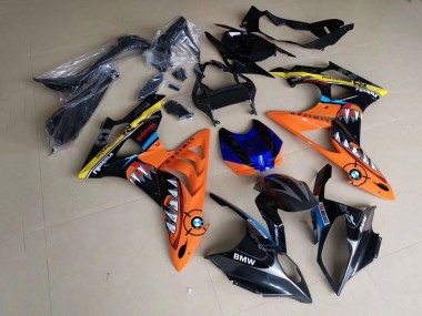 Achetez Carénages Moto BMW S1000RR 2009-2014 - Jaune Bleu Orange Noir Requin
