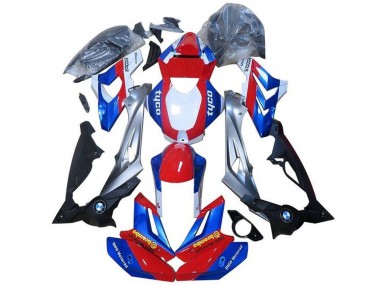 Achetez Carénages Moto BMW S1000RR 2015-2016 - Argent Rouge Bleu Noir