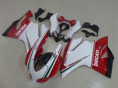 Achetez Carénages Moto Ducati Panigale 899 2011-2014 - Blanc Rouge Vert Noir Brillant