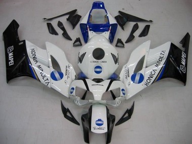 Achetez Carénages Moto Honda CBR1000RR 2004-2005 - Blanc Bleu Noir Brillant Konica Minolta