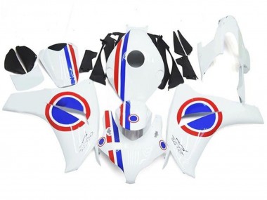 Achetez Carénages Moto Honda CBR1000RR 2008-2011 - Blanc Rouge Bleu Bande